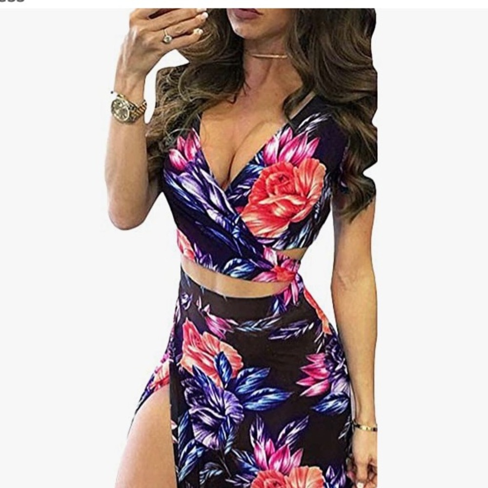 Two piece maxi dress